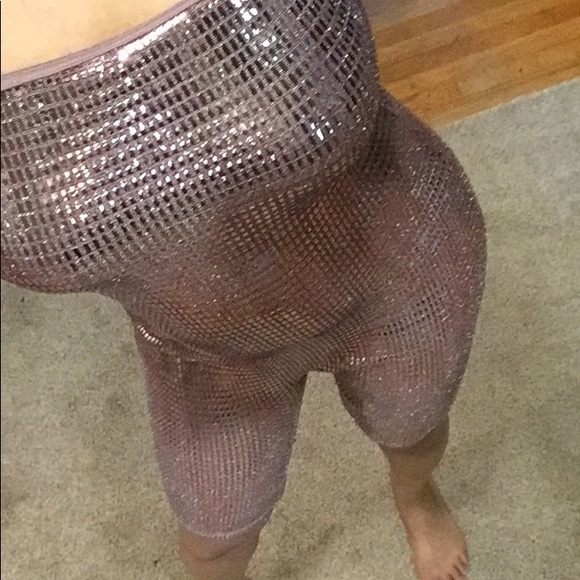 Pink metallic Romper - Picture 2 of 4